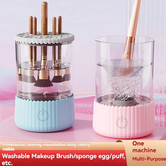 Hot 3-in-1 Electric Makeup Brush Cleaner